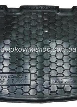 Резиновый коврик багажника chevrolet niva 2002- avto-gumm