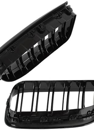 Решетка радиатора ноздри bmw 6 f06 f12 f13 10-18 black glossy double bar