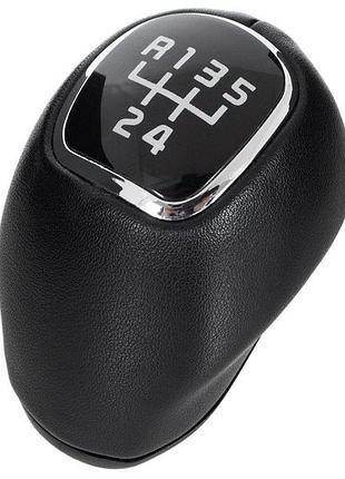 Kia venga 09-15 ручка кпп чорна шкіра 5 ск.