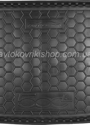 Резиновый коврик багажника fiat 500l 2012- avto-gumm