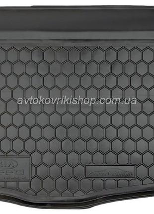 Резиновый коврик багажника kia ceed 2012- (хэтчбек) avto-gumm