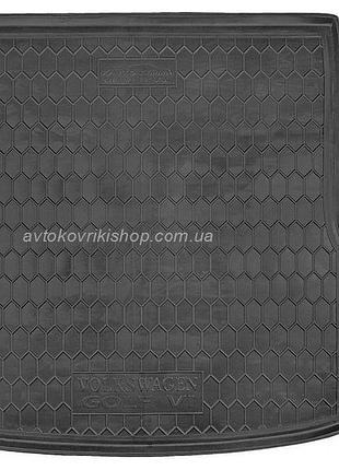 Резиновый коврик багажника volkswagen golf vi 2008- (универсал) avto-gumm