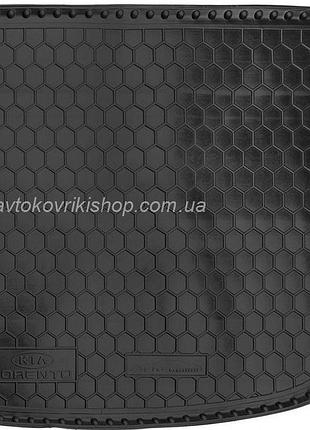 Резиновый коврик багажника kia sorento 2010-2012 (7 мест) avto-gumm