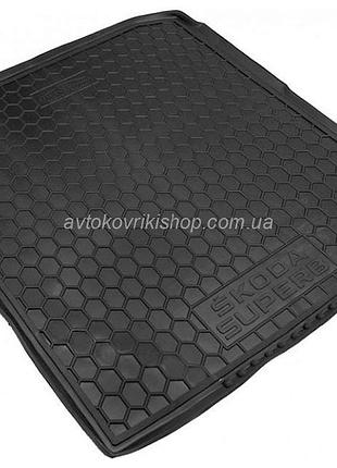 Резиновый коврик багажника skoda superb 2015- (универсал) avto-gumm