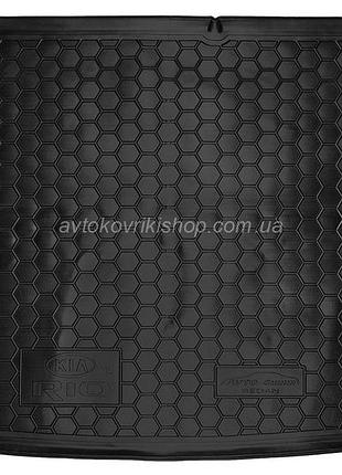 Резиновый коврик багажника kia rio 2015- (седан) avto-gumm