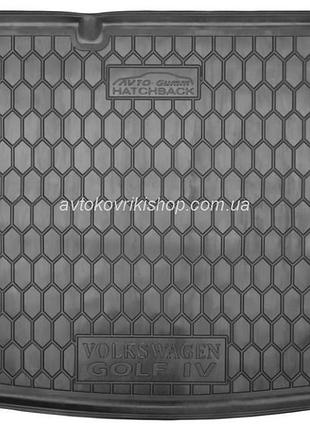 Резиновый коврик багажника volkswagen golf iv 1997- (хетчбэк) avto-gumm