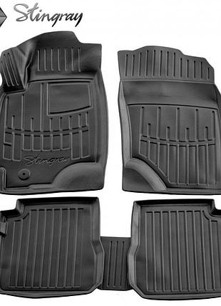 Гумові 3d-килимки в салон на mitsubishi outlander 2003-2006 stingray