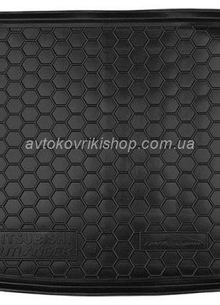 Резиновый коврик багажника mitsubishi outlander 2003- avto-gumm