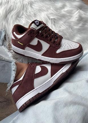 Жіночі кросівки nike sb dunk low red sepia white найк данк червоного з білим кольорів