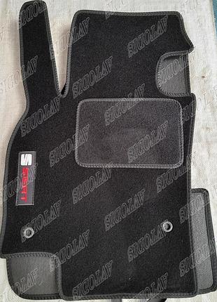 Ворсовые коврики seat ateca 2016- vip beltex