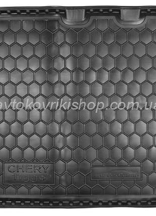 Гумовий килимок багажника chery tiggo (т21) 2013- avto-gumm