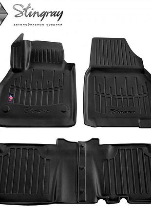 Резиновые 3d коврики в салон на mercedes-benz citan w415 2012-2020 stingray