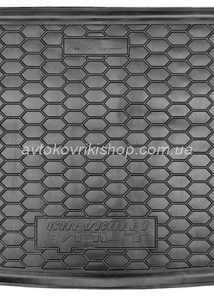 Резиновый коврик багажника chevrolet volt 2011- avto-gumm