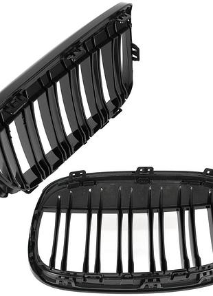 Решетка радиатора ноздри bmw x1 f48 15-19 black glossy double bar