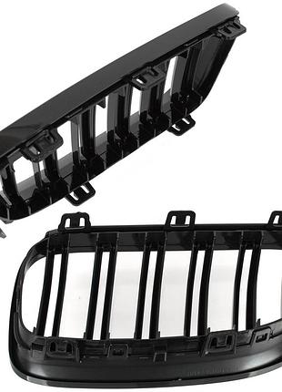 Решетка радиатора ноздри bmw 3 e92 e93 2010-2013 black glossy double bar