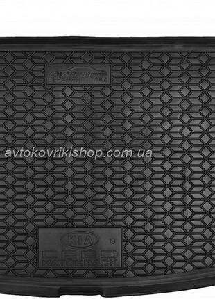 Резиновый коврик багажника kia ceed 2019- (хэтчбек)(верхняя полка) avto-gumm