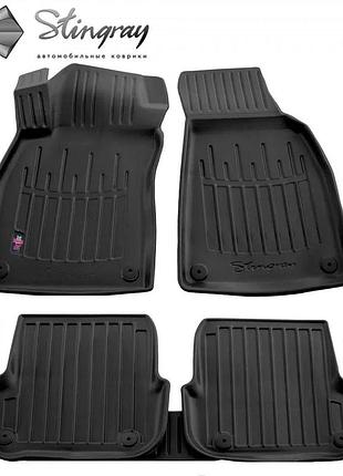 Резиновые 3d коврики в салон на audi a6 (c6) 2006-2011 stingray