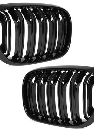 Решітка радіатора ніздрі bmw x3 2017- bmw x4 g02 2018- black glossy double bar 51138469960