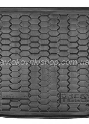 Резиновый коврик багажника chery tiggo 5 2016- avto-gumm