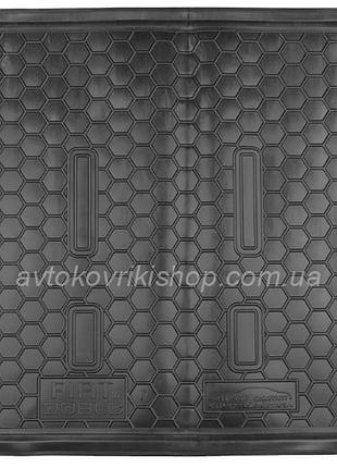 Резиновый коврик багажника fiat doblo 2010- (7 мест) короткая база avto-gumm