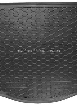 Резиновый коврик в багажник ford focus 2011- (седан)(с докаткой) avto-gumm