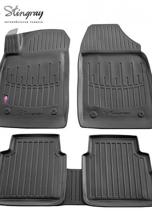 Резиновые 3d коврики в салон на opel vectra c 2002-2008 (universal) stingray