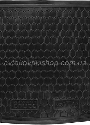 Резиновый коврик багажника chevrolet cruze 2011- (хетчбек) avto-gumm