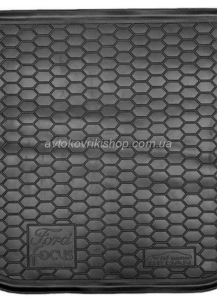 Резиновый коврик в багажник ford focus 1998- (седан) avto-gumm
