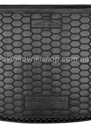 Резиновый коврик багажника subaru xv 2017- avto-gumm