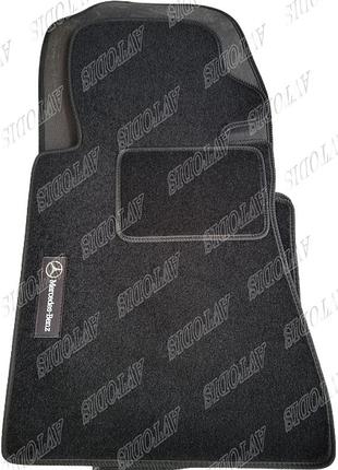 Ворсовые коврики mercedes-benz c-class (w201 / 190) 1982-1993 vip beltex