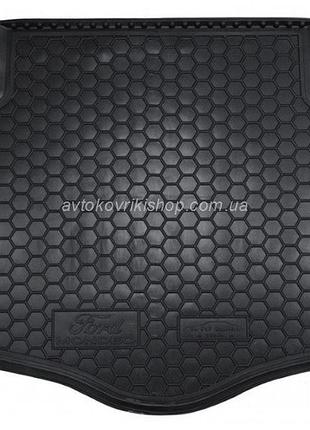 Резиновый коврик в багажник ford mondeo lv 2007- (лифтбэк) (с докаткой) avto-gumm