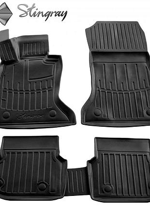 Резиновые 3d коврики в салон на bmw 5 (f10) 2013-2016 stingray
