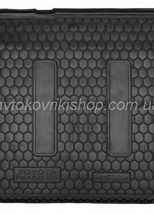 Гумовий килимок багажника toyota land cruiser prado 120 2002- (7 місць) avto-gumm