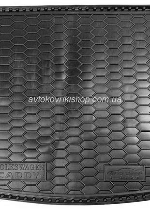 Резиновый коврик багажника volkswagen caddy life 2004- avto-gumm