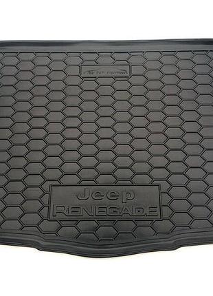 Коврик багажника jeep renegade 2015- (нижняя полка) avto-gumm