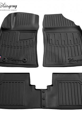 Резиновые 3d коврики в салон на toyota avensis (t27) 2009-2018 stingray