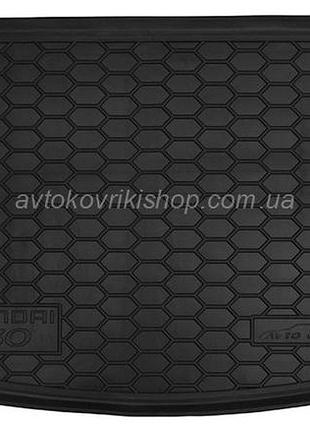Резиновый коврик багажника hyundai i30 2017- (хэтчбек) avto-gumm