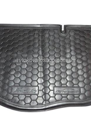 Резиновый коврик в багажник ford fiesta 2010- avto-gumm