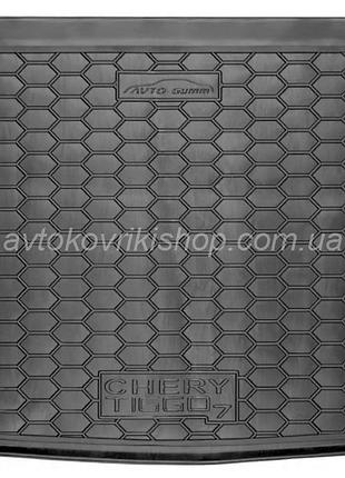 Резиновый коврик багажника chery tiggo 7 2017- avto-gumm