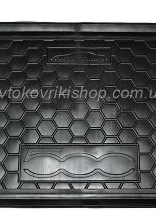 Гумовий килимок багажника fiat 500 2009- avto-gumm