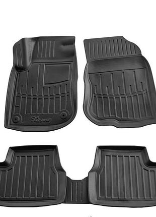 Гумові 3d-килимки в салон на peugeot 2008 2013-2019 stingray