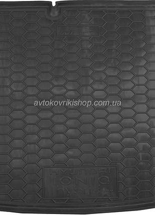 Резиновый коврик багажника hyundai ioniq electric / hybrid (top) 2016- avto-gumm