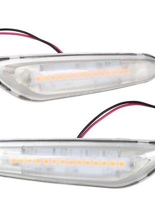 Поворотники повторители поворотов в крыло led bmw e81 e82 e87 e88 e46 e90 e91 e92 e93 e60 e61