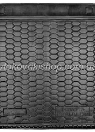 Гумовий килимок багажника toyota land cruiser prado 150 2018- (5 місць) avto-gumm