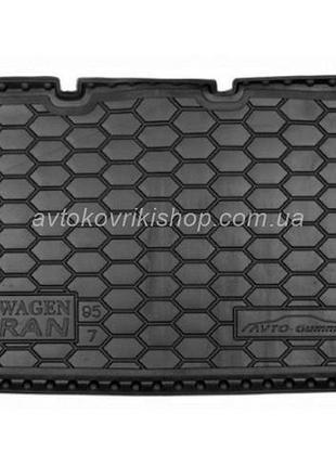 Резиновый коврик багажника volkswagen sharan 1995- (7 мест) avto-gumm