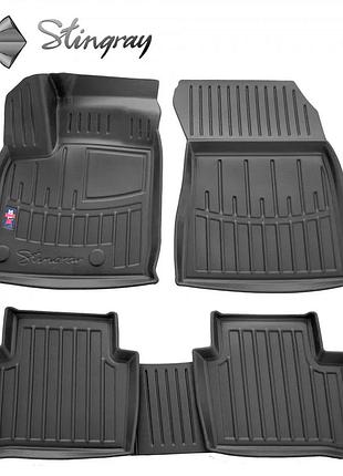 Гумові 3d килимки в салон на nissan qashqai (j12) 2021- stingray