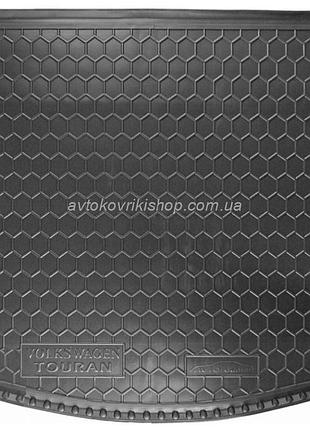 Резиновый коврик багажника volkswagen touran 2010- avto-gumm
