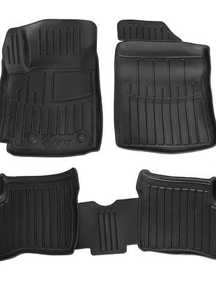 Резиновые 3d коврики в салон на toyota yaris i (p1) 1999-2006 stingray