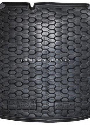 Резиновый коврик багажника volkswagen jetta 2010- top (без "ушей") avto-gumm