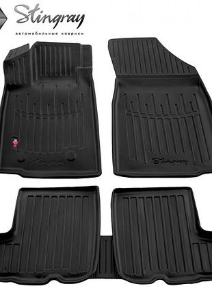 Резиновые 3d коврики в салон на renault sandero stepway i 2008-2012 stingray